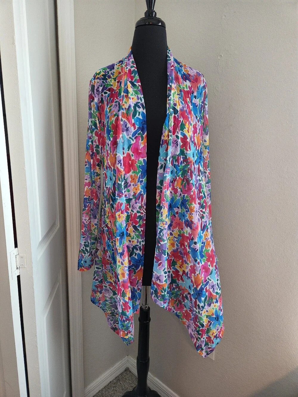 Tommy Bahama Multicolor Floral Mesh Cover-Up